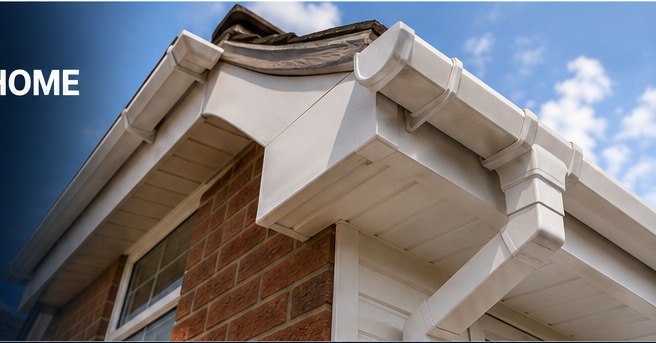 Finished fascia soffit and gutter system