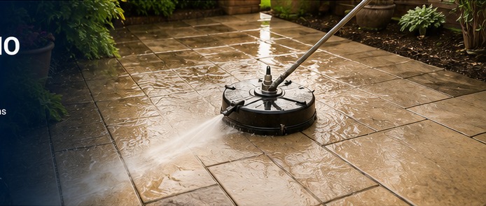 Professional patio cleaning